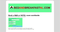 Desktop Screenshot of bedandbreakfastnl.com
